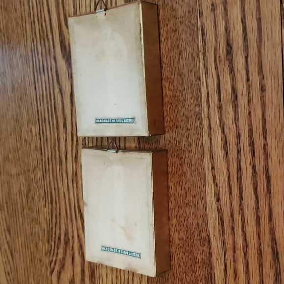 Vintage Floralp Tyrol Austria Pressed Flowers Miniature Framed Pictures Set of 2 - Picture 7 of 10